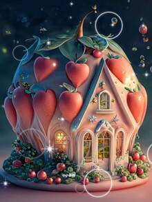 陽光下的河流5D鑽石畫套件 - 全鑽鑽石畫適用於成年人或初學者，鑽石藝術工藝適用於家居牆壁裝飾，客廳 - 彩色 - 查看 7