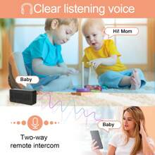 1 Camera ẩn đồng hồ điện tử, Camera gián điệp có tầm nhìn ban đêm 1080P, Camera giám sát trong nhà bảo mẫu. - màu đen - Xem 6