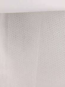 Váy hoa bé gái bằng vải satin lưới họa tiết hoa trơn màu thanh lịch không tay cho tiệc cưới, không bao gồm băng đô - trắng - Xem 11