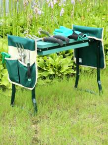 花园跪凳和花园座椅，带工具包和 EVA 泡沫垫的折叠凳，户外便携式跪椅，可作为男女园艺礼物，大号，21.65'' X 10.62'' X 18.89''，绿色，花园工具，花园园艺工具 - 綠色 - 查看 9