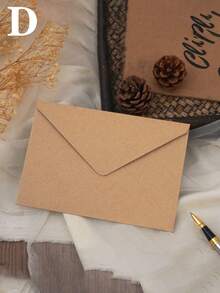20pcs/10pcs/5pcs Envelopes For Business Correspondence, Wedding Invitations, Western-Style Business Invitations, Cardboard Envelopes, High-Grade Linen Envelopes, Gift Card Envelopes, Sealing Wax Stamps, Stationery Paper, VIP Invitation Cards - Set - View 5