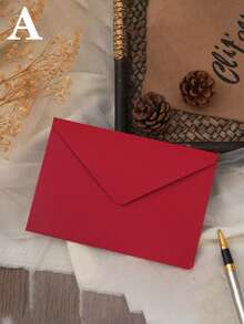 20pcs/10pcs/5pcs Envelopes For Business Correspondence, Wedding Invitations, Western-Style Business Invitations, Cardboard Envelopes, High-Grade Linen Envelopes, Gift Card Envelopes, Sealing Wax Stamps, Stationery Paper, VIP Invitation Cards - Set - View 2