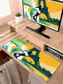 大型幾何圖案桌面遊戲滑鼠墊，適用於筆記型電腦/桌面電腦辦公室使用 - 彩色 - 查看 1