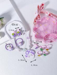 1套高端公主系列粉色手提盒包裝套裝，是孩子完美禮物 - 彩色 - 查看 9