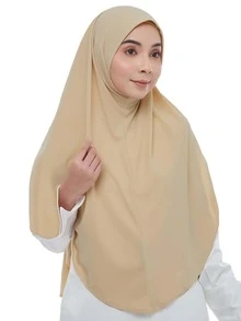 Modest Hijab Full Coverage Breathable Instant Hijabs, Convenient Elastic Sweat-Absorbent Muslim Headscarf For Women, Plus Size - Multicolor - View 3