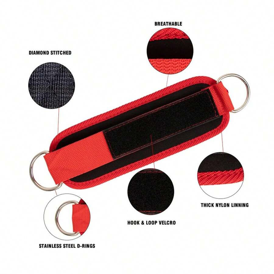 Ankle And Wrist Padded Straps, With DRings, Adjustable Ankle Strap For