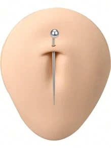 1Set Piercing Kit For All Piercings,Disposable 12G 14G 16G 18G Piercing Needles Clamps With Piercing Taper For Belly Button Nose Septum Nipple Tongue Eyebrow Lip Piercing - Multicolor - View 5