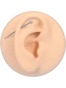 1Set Piercing Kit For All Piercings,Disposable 12G 14G 16G 18G Piercing Needles Clamps With Piercing Taper For Belly Button Nose Septum Nipple Tongue Eyebrow Lip Piercing - Multicolor - View 4