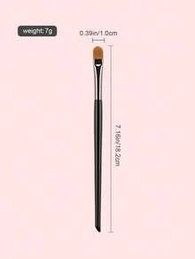 1 pieza Brocha de corrector para cubrir granos, manchas y ojeras, con un efecto fino e invisible, herramienta portátil de maquillaje,pinceles de maquillaje brochas para maquillaje cepillo maquillaje pincel maquillaje pinceles para maquillaje - Negro - Ver 9