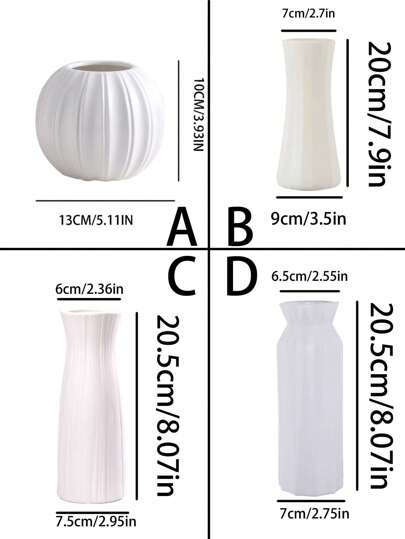 1pc Vase Living Room Bloemen Arrangement, Hydroponic Vase, Luxe Feeling, Plastic Flower Home ation, Moderne Minimalist Bureau Unbreakable Creative Shape, Wedding Holiday Halloween Office Birthday Graduation Glass view 4