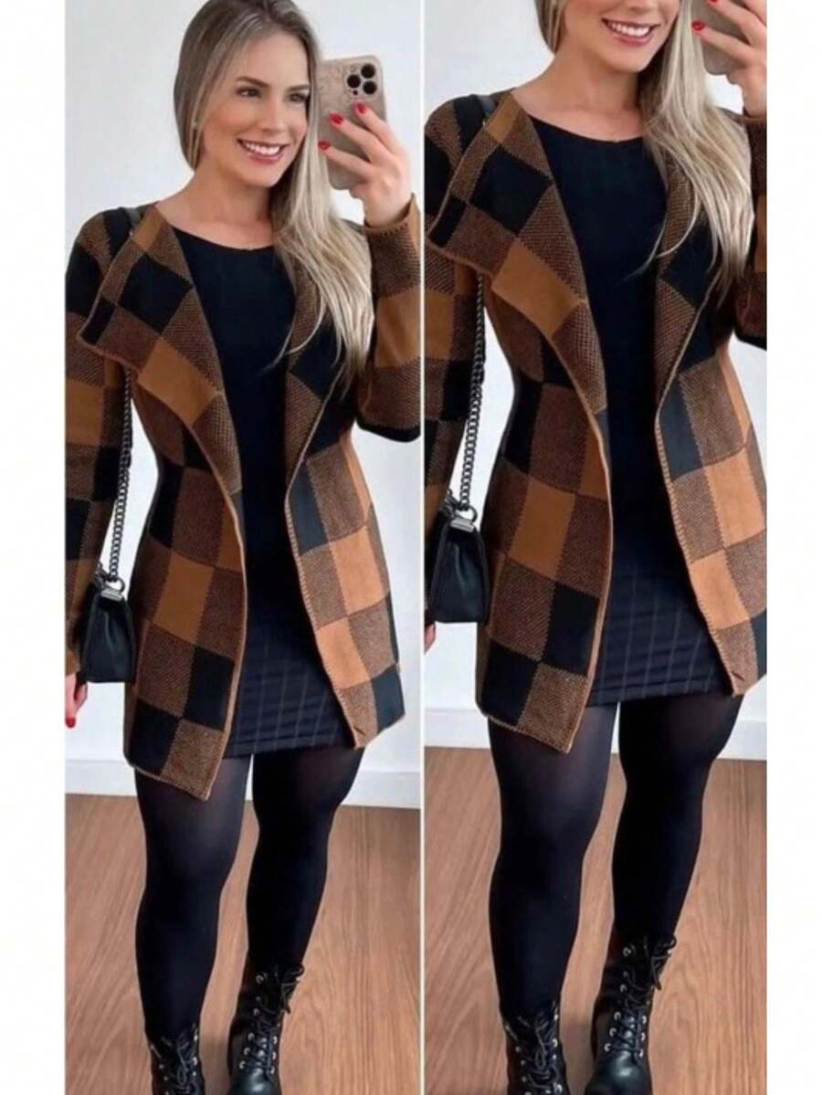 Women Coats - Óxido marrón - Ver 1