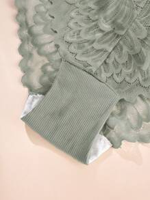 3pcs/Set Plus Size Women Sexy Lace High Waist Briefs