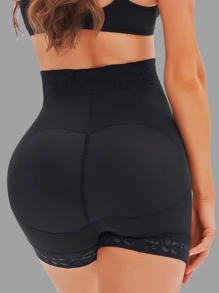 QINGZHU Women's Shapewear Tummy Control Panties Body Shaping Butt Lifter Body Shaper - Black - View 2