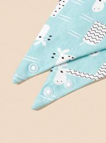 4pcs/Pack Random Print Baby Bibs & Drool Bibs, For Christmas - Multicolor - View 6