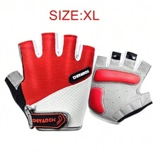 1 Pair Anti-Slip Shockproof Breathable Men Women Half Finger Outdoor Sports Cycling Bike Glove - Multicolor - View 12