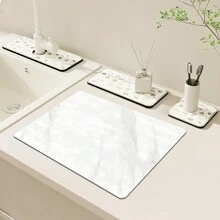 1個石頭碗水槽架，吸水、耐熱的珪藻土水槽托盤，適用於碗、瓶、杯和寵物碗 - 彩色 - 查看 18