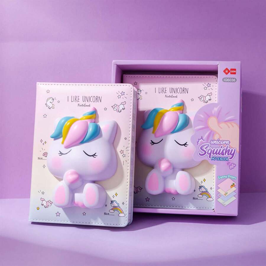 1 Máy Tính Xách Tay Hoạt Hình Giảm Căng Thẳng IIGEN, Nhật Ký Di Động Chất Lượng Cao Dành Cho Học Sinh, Thích Hợp Khi Trở Lại Trường Học, Halloween, Lễ Tạ Ơn, Quà Giáng Sinh - Nhiều màu - Xem 1