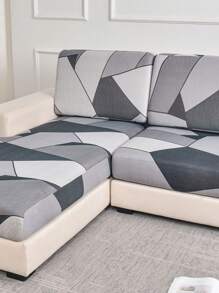 1PC Polyester Sofa Cushion Cover Geometric Stretch Living Room Sofa Cover Non-Slip Home Sofa Protective Cover - Multicolor - View 8