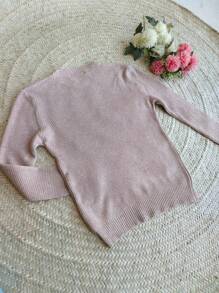 Women Knit Tops - 米色 - 查看 2