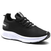 Men Sneakers - 黑與白 - 查看 4