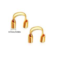 20pcs Stainless Steel Wire Guardian Wire Cable Protector U Shape Wire Guard Loops For Earring Bracelet Jewelry DIY Crafts Making - U-shaped Positioning Tube - View 6