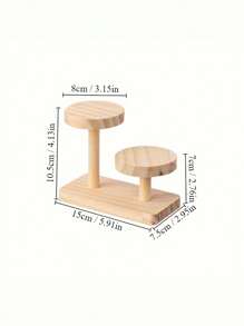 1 Stück Schmuckorganizer aus Holz für Halsketten, Uhren und Armbänder zum Aufbewahren und Präsentieren, Aufbewahrung und Organisation für Zuhause, Schlafzimmer, Schaufenster