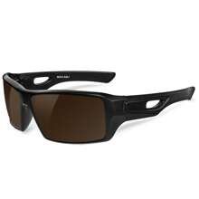 MAXJULI Polarized Wrap Around Sports Fashion Glasses For Big Heads Men Women Fishing Driving Stylish Protection Sun Glasses 8232 - A2 黑/棕 - 查看 3