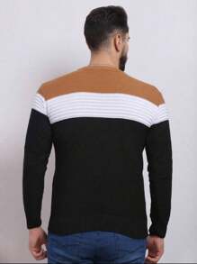 Men Sweaters - 黑與白 - 查看 3