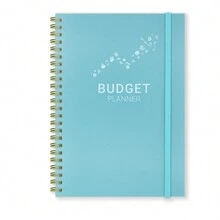 Budget Planner,Monthly Bill Planner,Hardcover Budget Notebook For Savings Debt Expense Tracking, Have Your Finances Organized,Managed Effectively,101 Sheets,8.5*6 Inches. - Lake Green - View 1