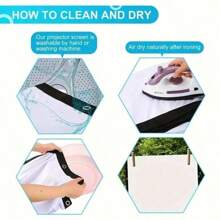 Màn hình máy chiếu rạp hát tại nhà Màn hình mềm di động gấp gọn 60 72 84 100 120 150 inch 16:9 Màn hình máy chiếu độ nét cao tiệc ngoài trời thích hợp cho sử dụng ngoài trời tại nhà văn phòng - 120 inch - Xem 7