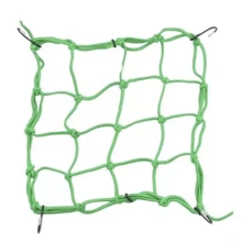 Green Spider Elastic Net Motorcycle/Bike/Helmet/Car/Luggage Rack/Trunk Extender Net - 35 X 35 - Verde - Ver 1
