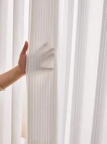 1入組白色垂直百葉窗，附掛鉤和環型繫帶，可不需鑽孔安裝於陽臺和窗口 - 白色 - 查看 5