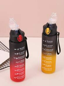 1 PC 800Ml Cốc Rơm Xe Đạp Di Động Dễ Thương, Món Quà Hoàn Hảo Cho Các Bạn Gái, Văn Phòng, Gia Đình, Ngoài Trời, Leo Núi, Du Lịch, Thể Thao - Đỏ - Xem 6