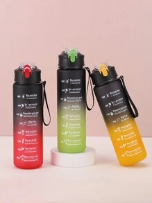 1 PC 800Ml Cốc Rơm Xe Đạp Di Động Dễ Thương, Món Quà Hoàn Hảo Cho Các Bạn Gái, Văn Phòng, Gia Đình, Ngoài Trời, Leo Núi, Du Lịch, Thể Thao - Đỏ - Xem 5