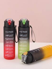 1 PC 800Ml Cốc Rơm Xe Đạp Di Động Dễ Thương, Món Quà Hoàn Hảo Cho Các Bạn Gái, Văn Phòng, Gia Đình, Ngoài Trời, Leo Núi, Du Lịch, Thể Thao - Đỏ - Xem 3