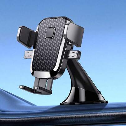 1个车载仪表盘手机支架，全新吸盘设计，小巧便捷，重力稳定，建议使用前清洁安装表面。