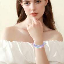 3 Stücke/Set "Surf String" Wellen Schnur Armbänder für Frauen, Mädchen und Teens - Freundschafts-Boho-Armbänder aus wasserdichtem, verstellbarem geflochtenem Garn. Ideal für Strandurlaub und als BFF-Geschenk.