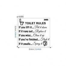 1pc Toilet Sticker, Toilet Paper Roll Shaped, Removable Wall Sticker For Bathroom And Home Decor - Multicolor - View 3