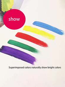 Bảng vẽ A5 - Giấy vẽ sơn dầu và sơn acrylic dày bằng bột gỗ nguyên chất, sách màu nước nghệ thuật có thể xé được dành cho người mới bắt đầu và học sinh - trắng - Xem 2