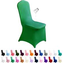 Waterproof Spandex Chair Cover 25PCS  Stretch Dining Chair Covers  Polyester Outdoor Chair Covers  Protector Stretch Chair Cover For Party Universal  Banquet  Wedding Event  Hotel(Emerald) - Nhiều màu - Xem 1