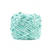 50/Bola 140M Hilo de tejer a mano con 3mm+6mm de lentejuelas, hilo DIY para suéter, sombrero y bufanda de mujer - Multicolor - Ver 29