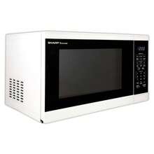 Sharp SMC1461HW 1.4 Cu. Ft. White Countertop Microwave Oven - Black - View 3