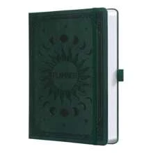 Leather-Bound Undated Daily Planner Notebook, 7-Month A5 Hard Cover, 300 Pages, Weekly & Monthly Planning, Efficiency Log, Designed For ADHD Patients, Concentration & Time Management Aid, Back To School Essential