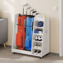 Golf Bag Organizer Rack Holder Golf, Equipment Organizer, Fit 2/3 Golf Bags And Other Sports Equipment, For Garage Club And Shed - White - View 3