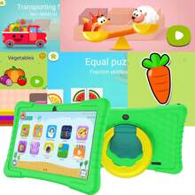 Kids Tablet, 10 Inch Tablet For Kids Android 12 Tablet 2GB 64GB Toddler Tablet APP Preinstalled & Parent Control Children Tablet With WiFi, 8000mAh Battery, Dual Camera(Blue) - Green - View 3