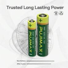PUJIMAX AA+AAA Carbon Battery Pack, 80/40 Count, Suitable For Remote Control, Alarm Clock, Doorbell, Gas Stove, Water Heater, Car Keys, Gamepad, Flashlight, High Performance, Durable And Long-Lasting [Non-Rechargeable Battery, Do Not Charge]