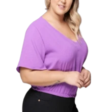 Women Blouses - 淺粉色 - 查看 3