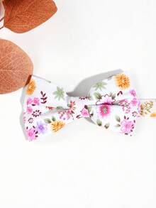 1入組男款休閒花印Y2K風格頭巾，雙層頸巾適合派對和日常穿著 - 彩色 - 查看 4