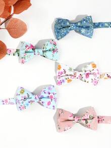 1入組男款休閒花印Y2K風格頭巾，雙層頸巾適合派對和日常穿著 - 彩色 - 查看 1