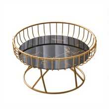 NJCHARMS 1 chiếc đĩa đựng trái cây bằng gốm sứ sang trọng kiểu Châu Âu, giỏ đựng trái cây gia dụng sáng tạo cho phòng khách, giá đựng đồ tráng miệng, trà chiều, khay đựng đồ ăn nhẹ, tiệc cưới, sinh nhật, tiệc tạ ơn, quà tặng tốt nhất, đĩa đựng sinh nhật, phụ kiện nhà bếp, đồ trang trí nhà bếp, khay đựng bàn, khay đựng trái cây, khay đựng đồ trang trí - Nhiều màu - Xem 12